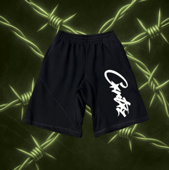 Corteiz Short "Black White"