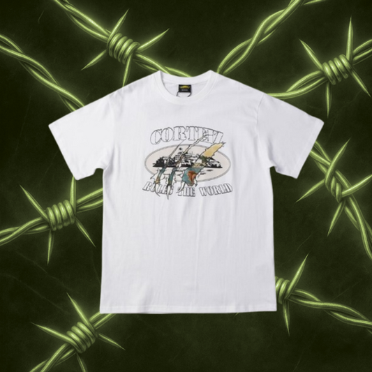 Corteiz Shirt "Rules The World White"